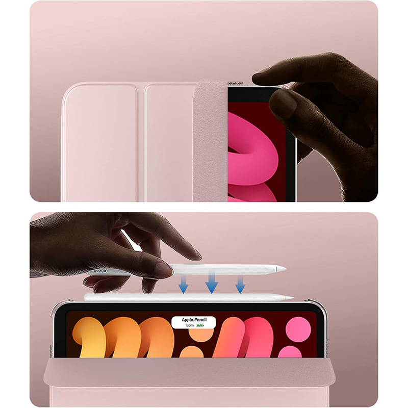 Чохол BECOVER Tri Fold Hard для Apple iPad Mini 7 2024 Pink (712454) Сумісність за моделлю Apple iPad mini 7