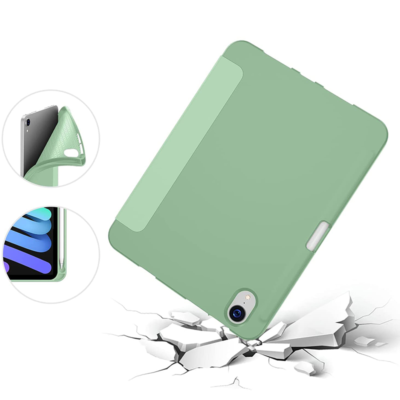 Чехол BECOVER Direct Charge Pen Apple Pencil для Apple iPad Mini 7 2024 Green (712460) Материал искусственная кожа