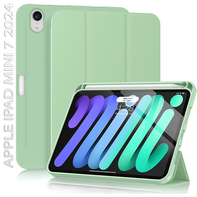 Чехол BECOVER Direct Charge Pen Apple Pencil для Apple iPad Mini 7 2024 Green (712460) Совместимость по бренду Apple