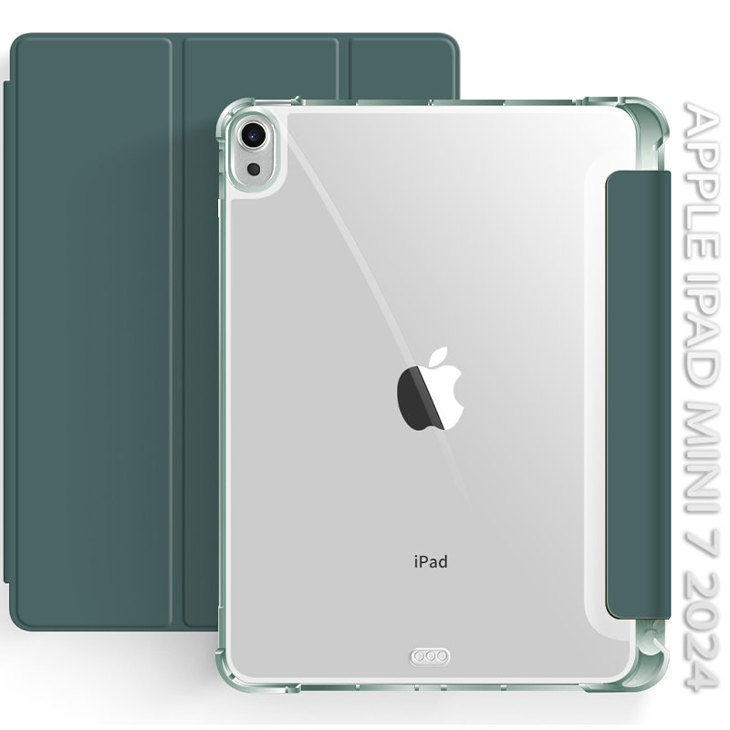 Чехол BECOVER Soft Edge с креплением Apple Pencil для Apple iPad Mini 7 2024 Dark Green (712466) Совместимость по бренду Apple