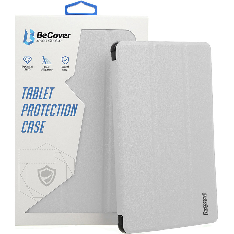 Чехол BECOVER Soft Edge с креплением Apple Pencil для Apple iPad Mini 7 2024 Gray (712468)