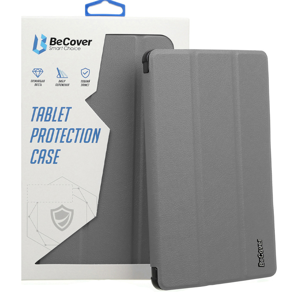 Чохол BECOVER Smart Case до Samsung Galaxy Tab S10 Plus 12.4" Gray (712235) Сумісність за моделлю Samsung Galaxy Tab S10 Plus