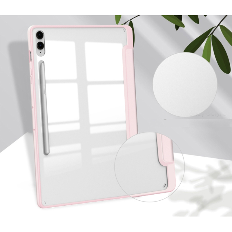 Чехол BECOVER Soft Edge для Samsung Galaxy Tab S10 Plus 12.4" Pink (712256) Материал искусственная кожа
