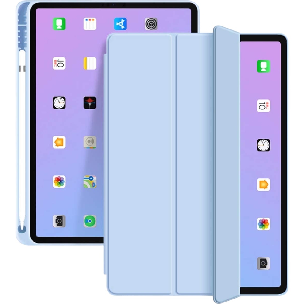 Чехол BECOVER Tri Fold Soft для Apple iPad Air 4 10.9" 2020/2021 Light Blue (706752) Совместимость по бренду Apple
