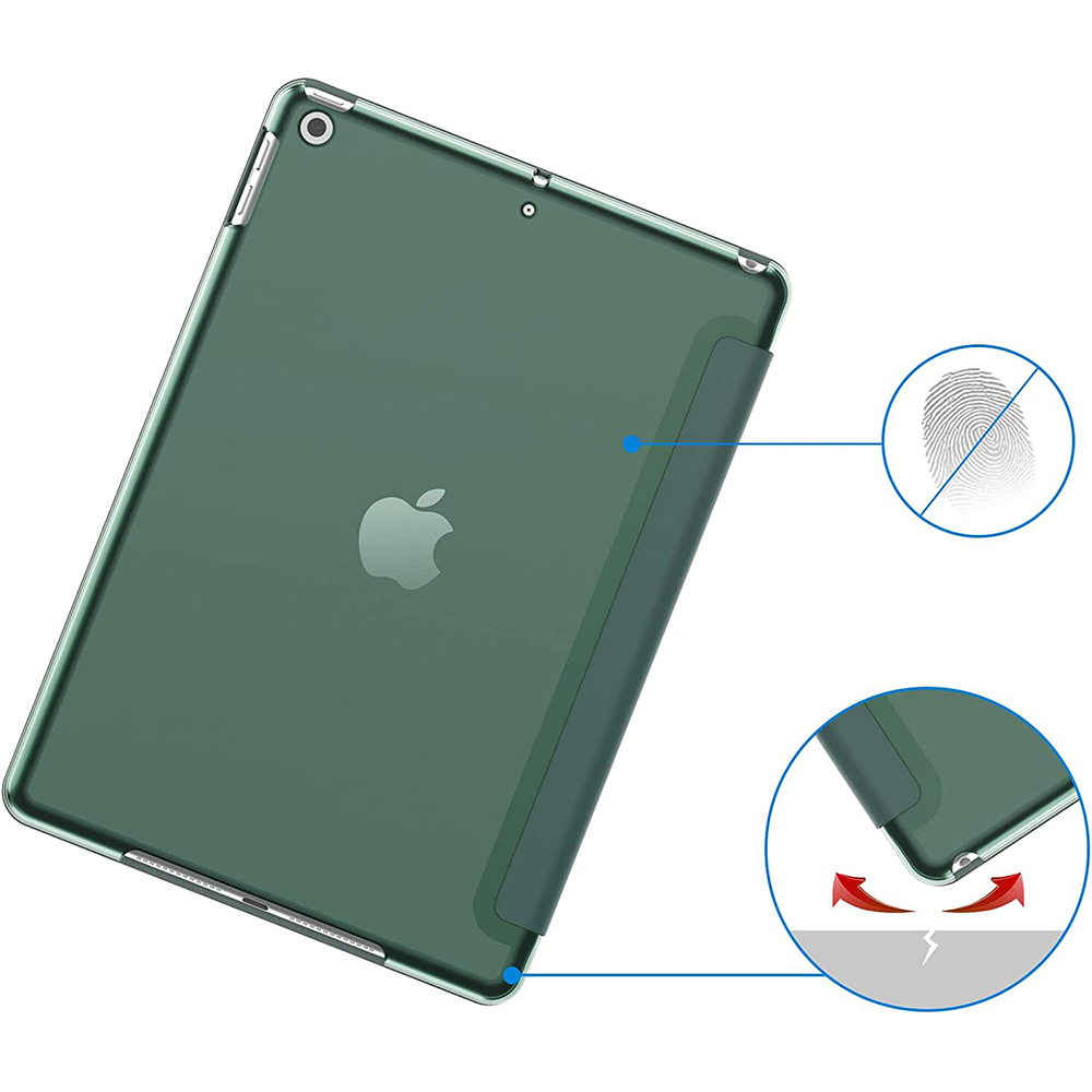 Чохол BECOVER Tri Fold Hard для Apple iPad 10.2 2019/2020/2021 Dark Green (709656) Сумісність за моделлю Apple iPad 10.2 2020