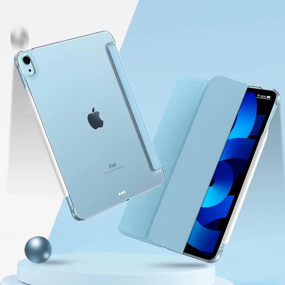 Чехол BECOVER Tri Fold Hard для Apple iPad Air 4 10.9 2020/2021 Light Blue (709658) Материал искусственная кожа