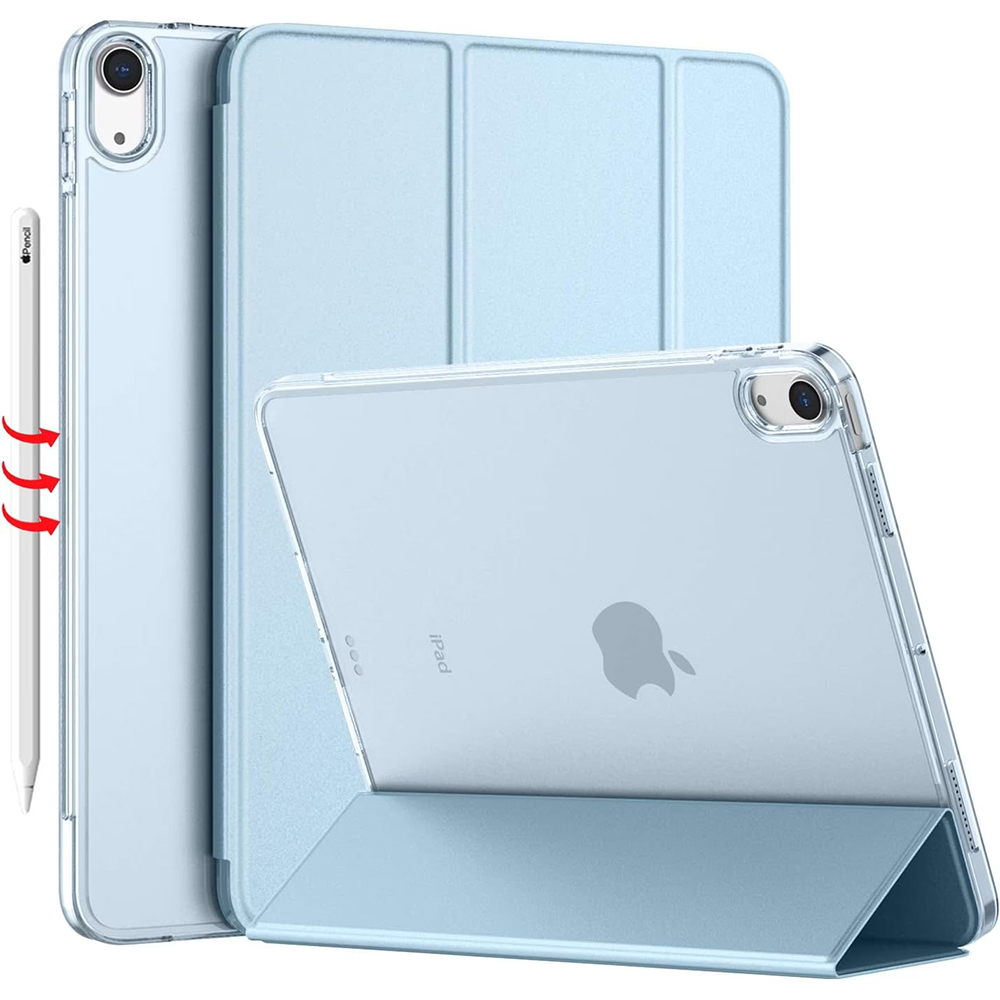 Чехол BECOVER Tri Fold Hard для Apple iPad Air 4 10.9 2020/2021 Light Blue (709658) Совместимость по бренду Apple