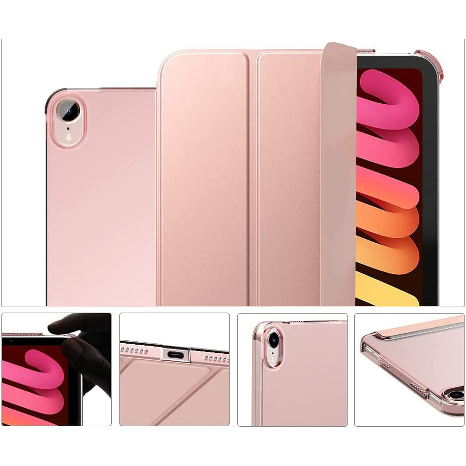 Чохол BECOVER Tri Fold Hard для Apple iPad Air 4 10.9 2020/2021 Pink (709660) Матеріал штучна шкіра