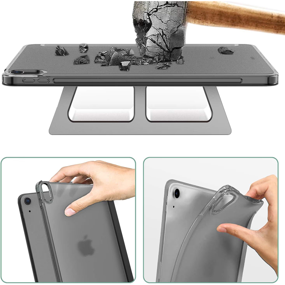 Чехол BECOVER Tri Fold Hard для Apple iPad Air 4/5 2020/2022 10.9" Black (709661) Материал искусственная кожа