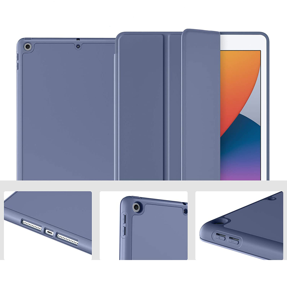 Чехол BECOVER Tri Fold Soft для Apple iPad Air 4 10.9" 2020/2021 Purple (706873) Материал искусственная кожа