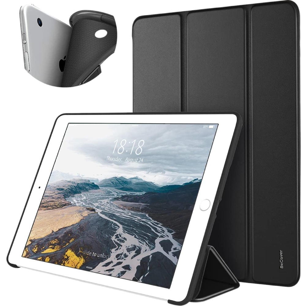 Чехол BECOVER Tri Fold Soft для Apple iPad 9.7" 2017/2018 Black (706875) Совместимость по бренду Apple