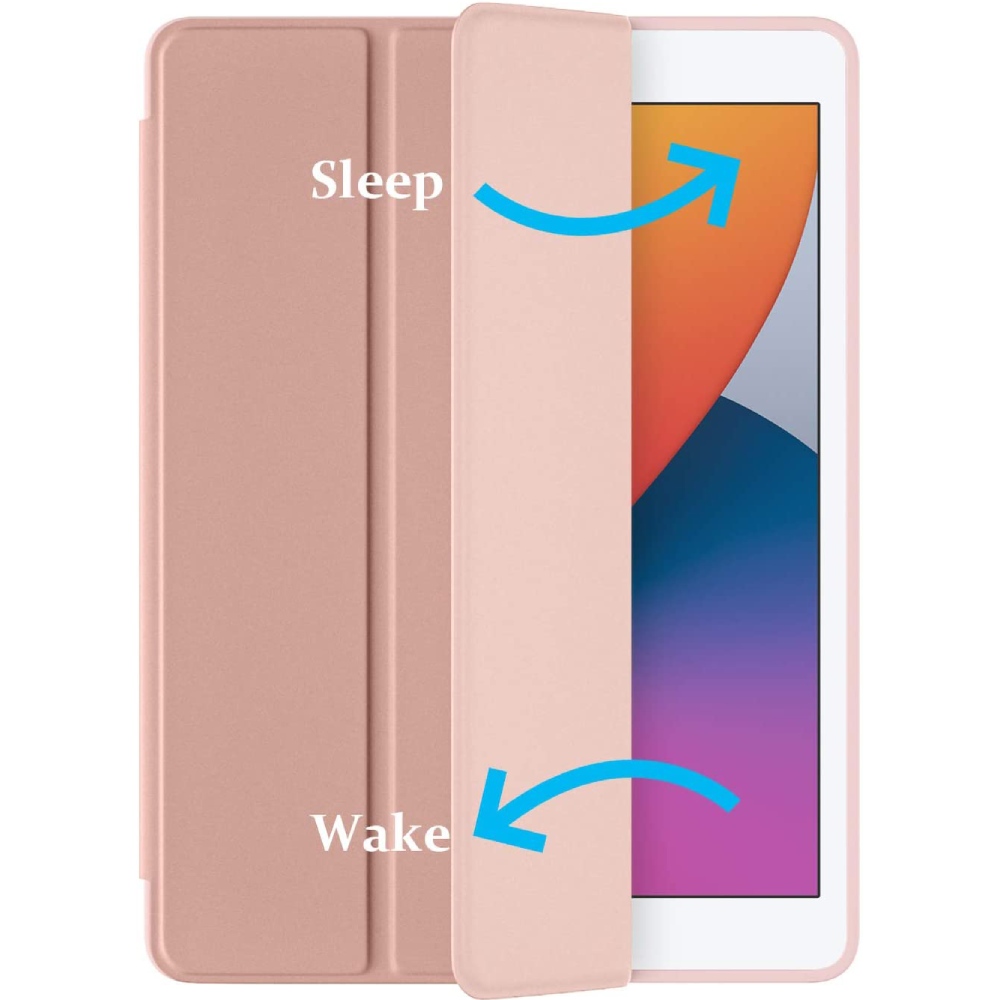 Чехол BECOVER Tri Fold Soft для Apple iPad 10.2" 2019/2020/2021 Rose Gold (706886) Совместимость по бренду Apple