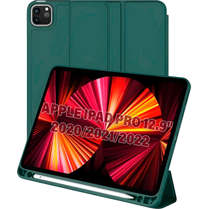 Чохол BECOVER Tri Fold Soft TPU для Apple iPad Pro 12.9 Dark Green (711116) Чохол BECOVER Tri Fold Soft TPU для Apple iPad Pro 12.9 Dark Green (711116)