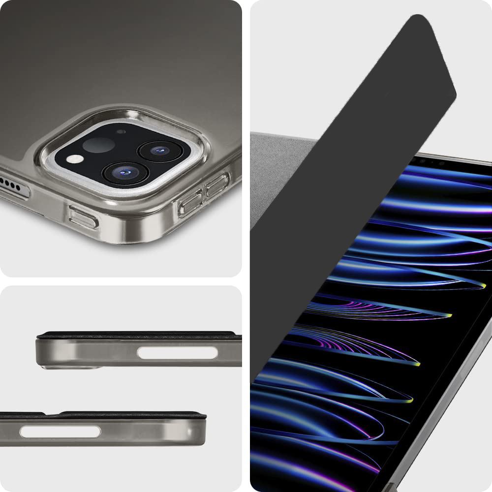 Чехол BECOVER Tri Fold Hard для Apple iPad Pro 12.9 2020/2021/2022 Black (709668) Совместимость по модели Apple iPad Pro 12.9" (2022)