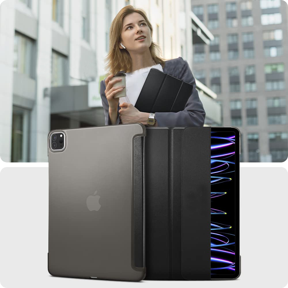 Внешний вид Чехол BECOVER Tri Fold Hard для Apple iPad Pro 12.9 2020/2021/2022 Black (709668)