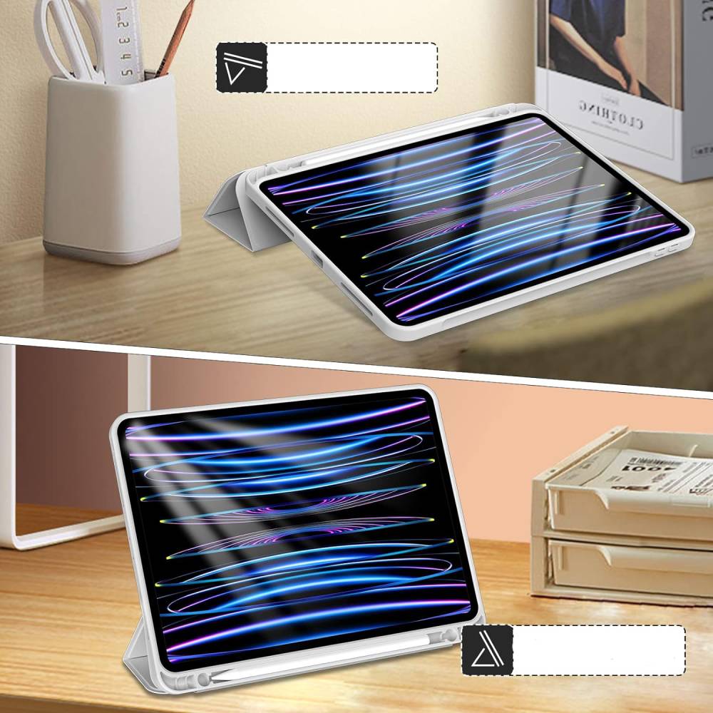 Чохол BECOVER Tri Fold Soft TPU Apple Pencil для iPad Pro 11 Gray (711111) Сумісність за моделлю Apple iPad Pro 11" (2022)