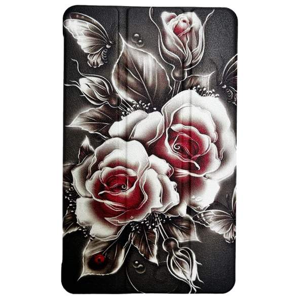 Чехол BECOVER Smart Case для Samsung Galaxy Tab A9 Plus Black Rose (711276)