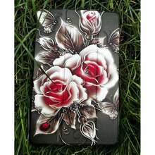 Чехол BECOVER Smart Case для Samsung Galaxy Tab A9 Plus Black Rose (711276)