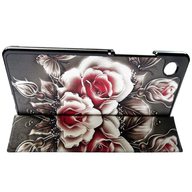 Чехол BECOVER Smart Case для Samsung Galaxy Tab A9 Plus Black Rose (711276) Материал полиуретан