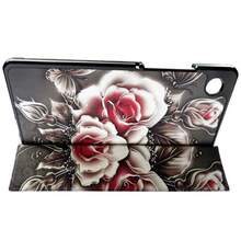Чехол BECOVER Smart Case для Samsung Galaxy Tab A9 Plus Black Rose (711276)