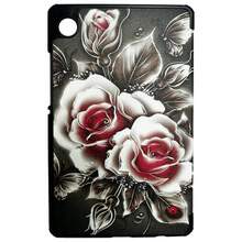 Чехол BECOVER Smart Case для Samsung Galaxy Tab A9 Plus Black Rose (711276)