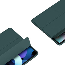 Чехол BECOVER Tri Fold Soft TPU Silicone для Apple iPad Air 11" M2/M3 Dark Green (711406)