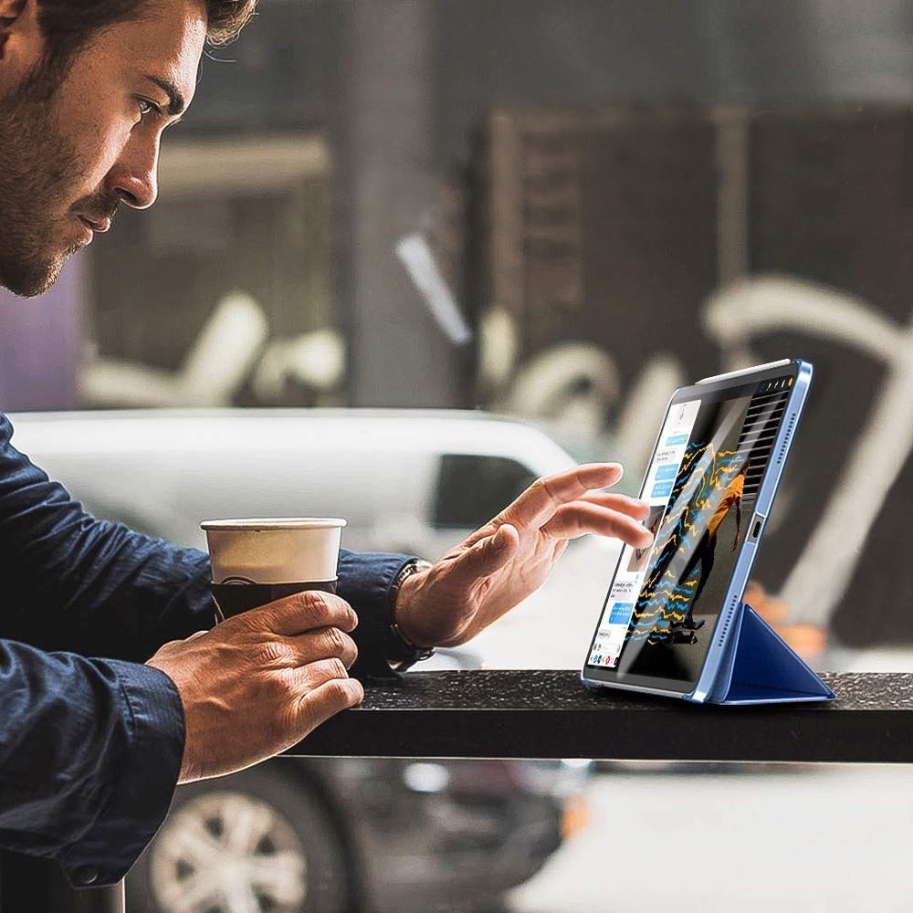 Фото Чохол BECOVER Tri Fold Hard для Apple iPad Air 11" M2/M3 2024/2025 Deep Blue (711413)