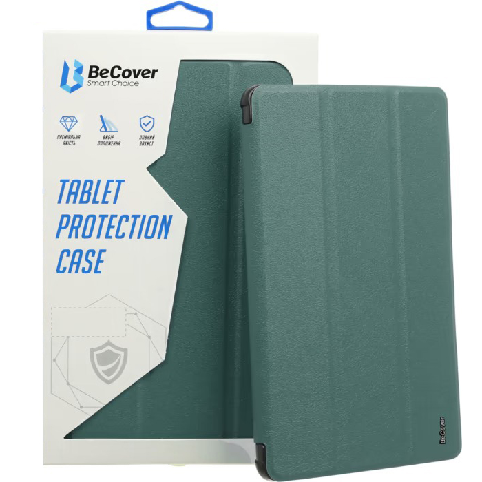 Чехол BECOVER Tri Fold Hard для Apple iPad Air 11" M2/M3 2024/2025 Dark Green (711414)