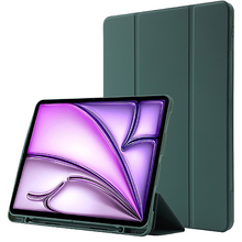 Чохол BECOVER Tri Fold Soft TPU Apple Pencil для iPad Air 13" M2/M3 Dark Green (711467)