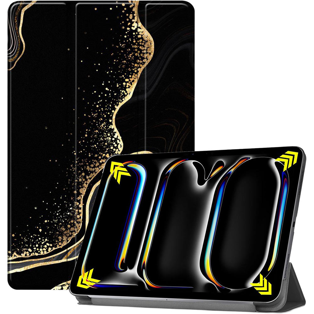 Чехол BECOVER Smart Case для Apple iPad Pro 11" M4 2024 Black Abstraction (711630) Совместимость по модели Apple iPad Pro 11" (2024)