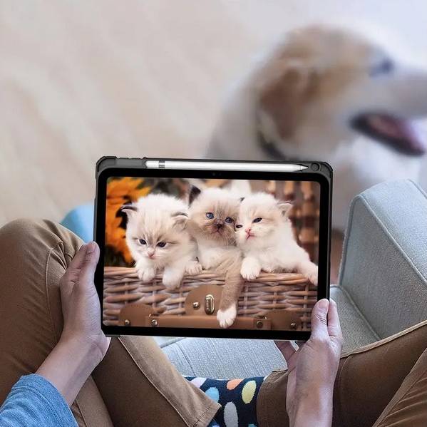 Зовнішній вигляд Чохол BECOVER Soft Edge TPU Apple Pencil для iPad Air (4/5) 10.9" Gray (711699)