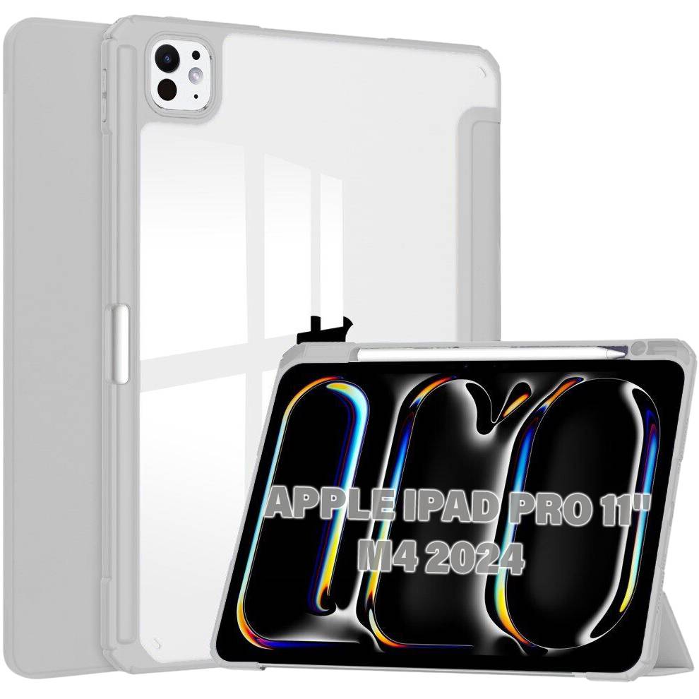 Чохол BECOVER Soft Edge TPU Apple Pencil для iPad Pro 11" M4 Gray (711715) Особливості трансформується в підставку