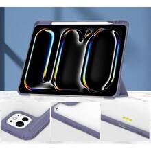 Чехол BECOVER Soft Edge TPU з кріпл. Apple Pencil для iPad Pro 11" M4 Purple (711716)