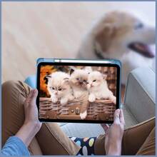 Чехол BECOVER Soft Edge TPU Apple Pencil для iPad Air 11" M2/M3 Blue Haze (711703)