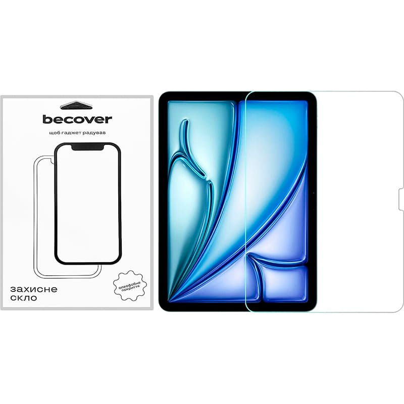 Защитное стекло BECOVER для Apple iPad Air 13" M2/M3 (2024/2025) (711672) Совместимость по модели Apple iPad Air 13" (7 Gen)