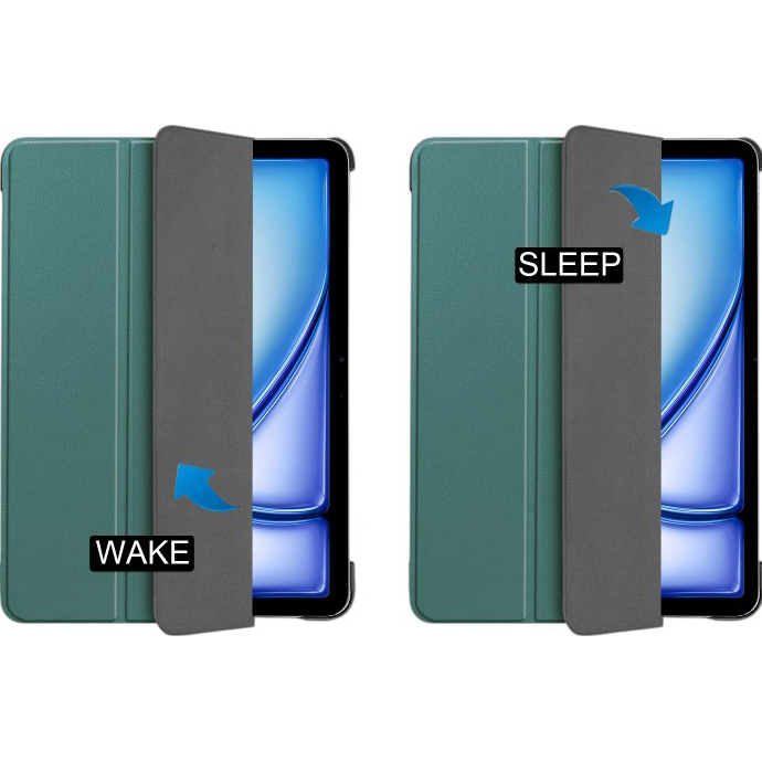 Чехол BECOVER Smart Case для Apple iPad Air 13" M2/M3 (2024/2025) Dark Green (711613) Совместимость по модели Apple iPad Air 13" M3 (2025)