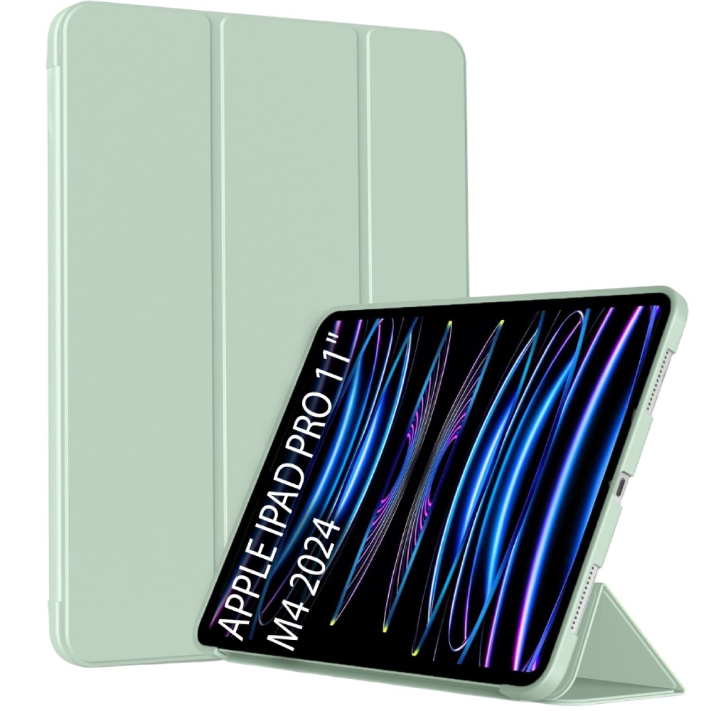 Чохол BECOVER Tri Fold Soft TPU Silicone для Apple iPad Pro 11" M4 2024 Light Green (711747)