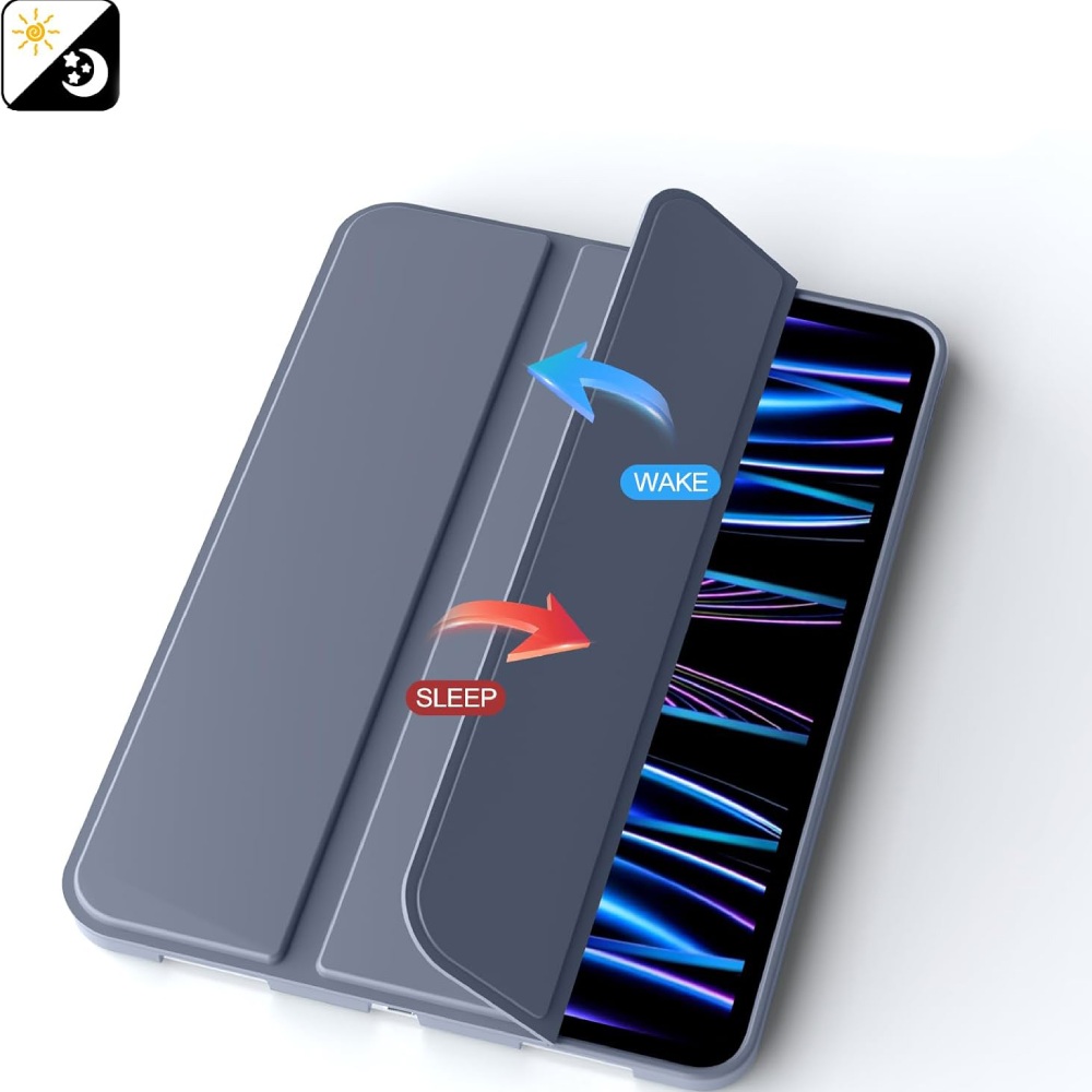 Чехол BECOVER Tri Fold Soft TPU Silicone для Apple iPad Pro 11" M4 2024 Purple (711749) Материал полиуретан