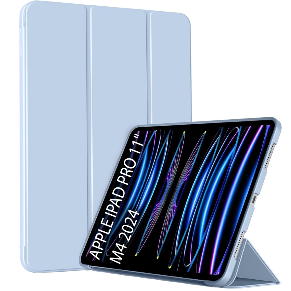 Чохол BECOVER Tri Fold Soft TPU Silicone для Apple iPad Pro 11" M4 2024 Light Blue (711748)