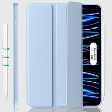 Чохол BECOVER Tri Fold Soft TPU Silicone для Apple iPad Pro 11" M4 2024 Light Blue (711748)
