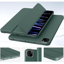 Чехол BECOVER Tri Fold Soft TPU Silicone для Apple iPad Pro 11" M4 2024 Dark Green (711746)
