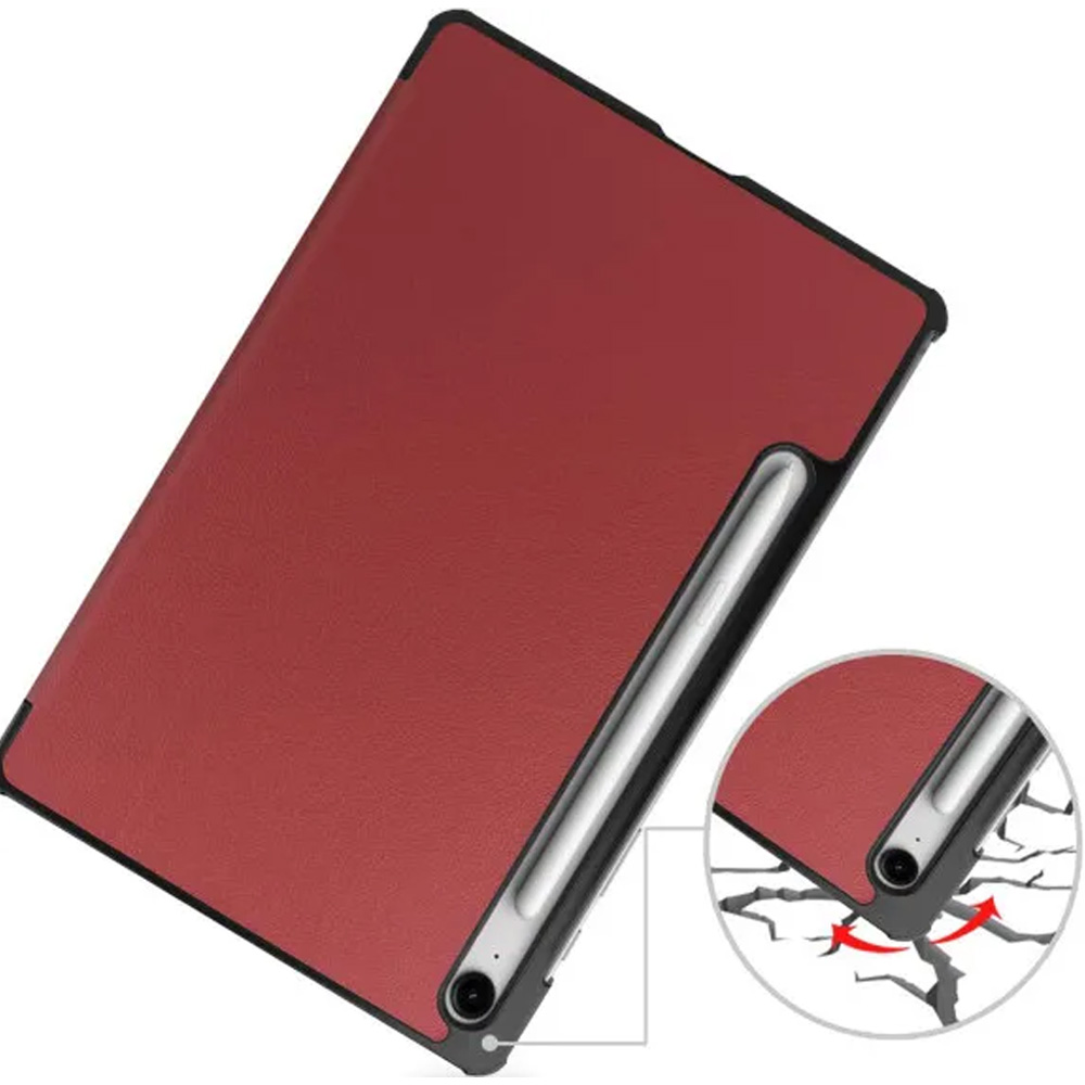 Чохол BECOVER Smart Case до Samsung Galaxy Tab S10 FE Plus Red Wine (713385) Сумісність за моделлю Samsung Galaxy Tab S10 FE+ Wi-Fi