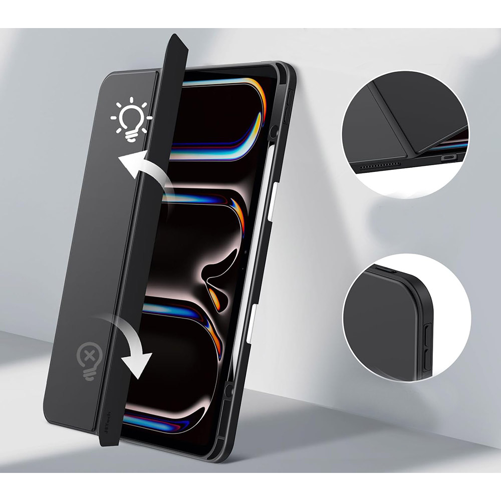 Зовнішній вигляд Чохол BeCover Soft Edge TPU для Apple iPad Pro 13" M4 2024 Black (711717)