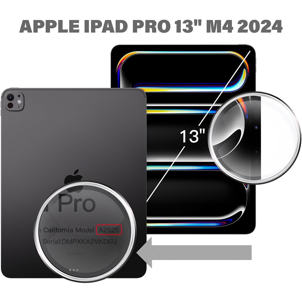 Фото Чохол BECOVER Soft Edge TPU для Apple iPad Pro 13" M4 Purple (711719)