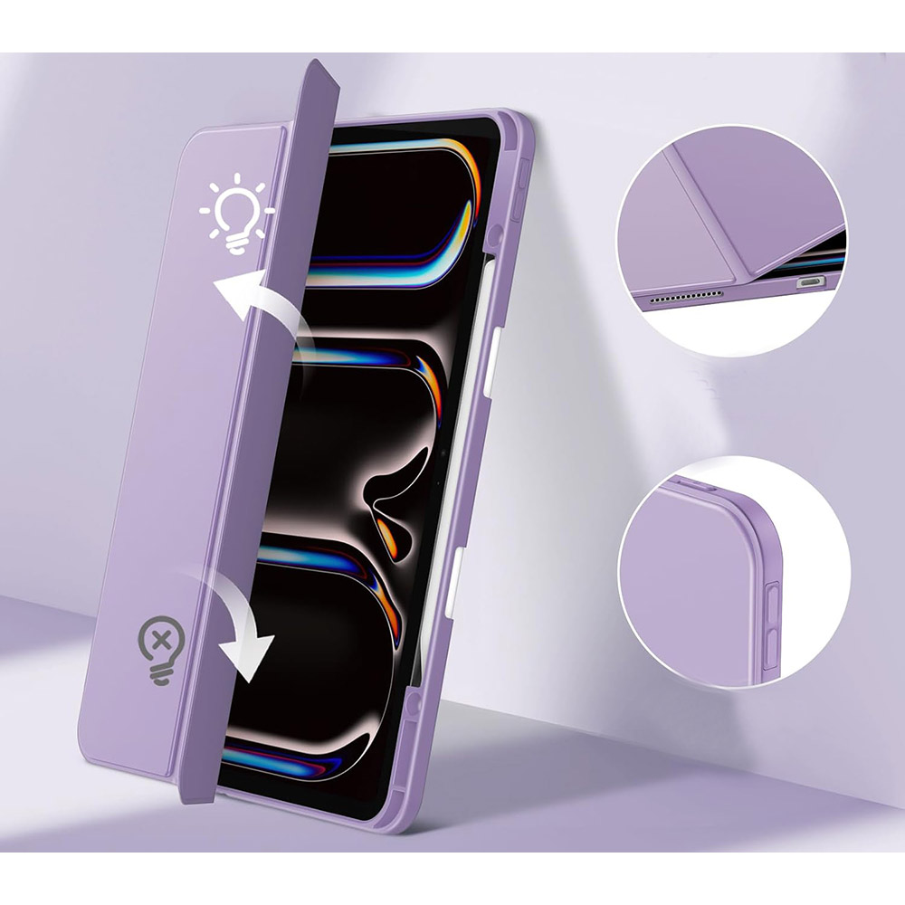 Зовнішній вигляд Чохол BECOVER Soft Edge TPU для Apple iPad Pro 13" M4 Purple (711719)