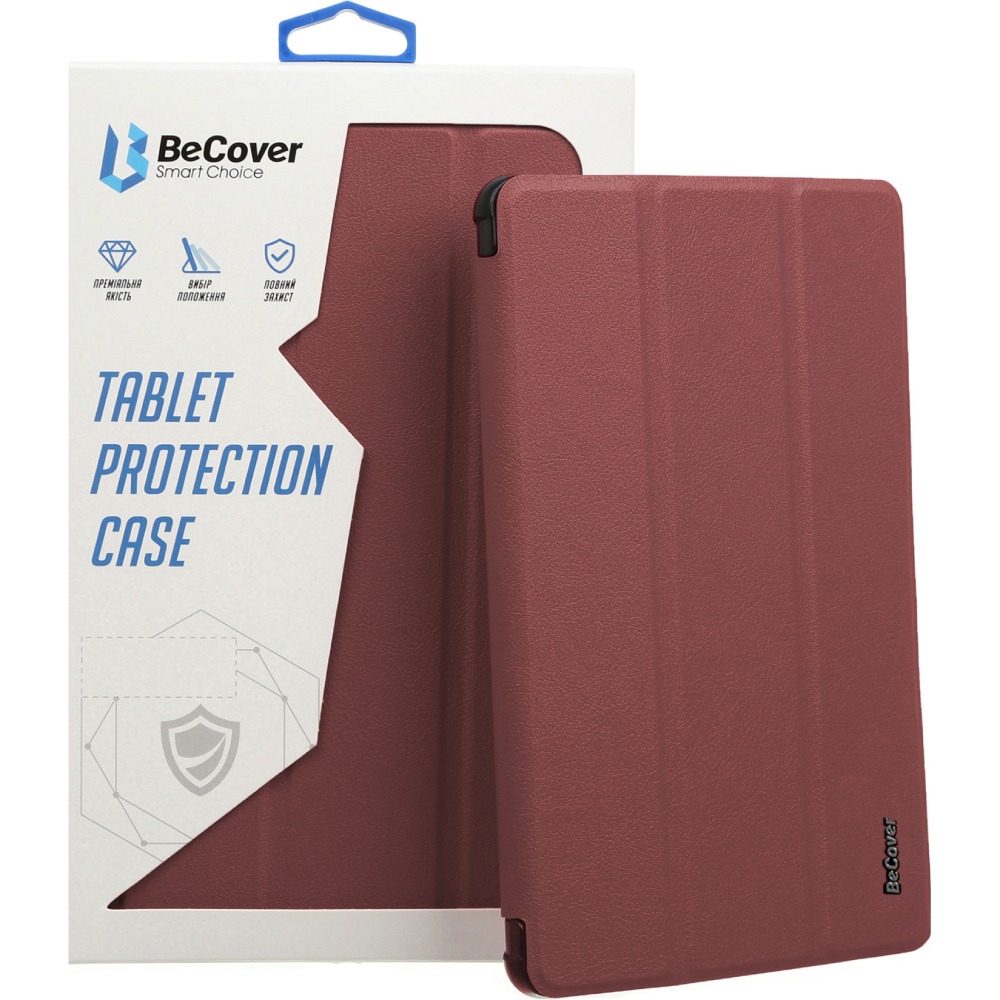 Чехол BECOVER Smart Case для Lenovo Tab Plus 11.5" Red Wine (711886)