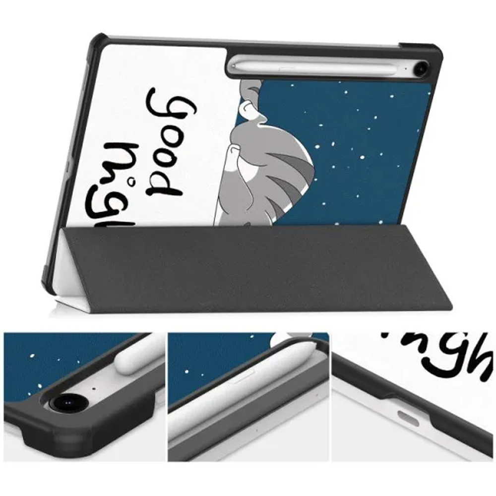 Чохол BECOVER Smart Case до Samsung Galaxy Tab S10 FE Plus Good Night (713387) Матеріал штучна шкіра