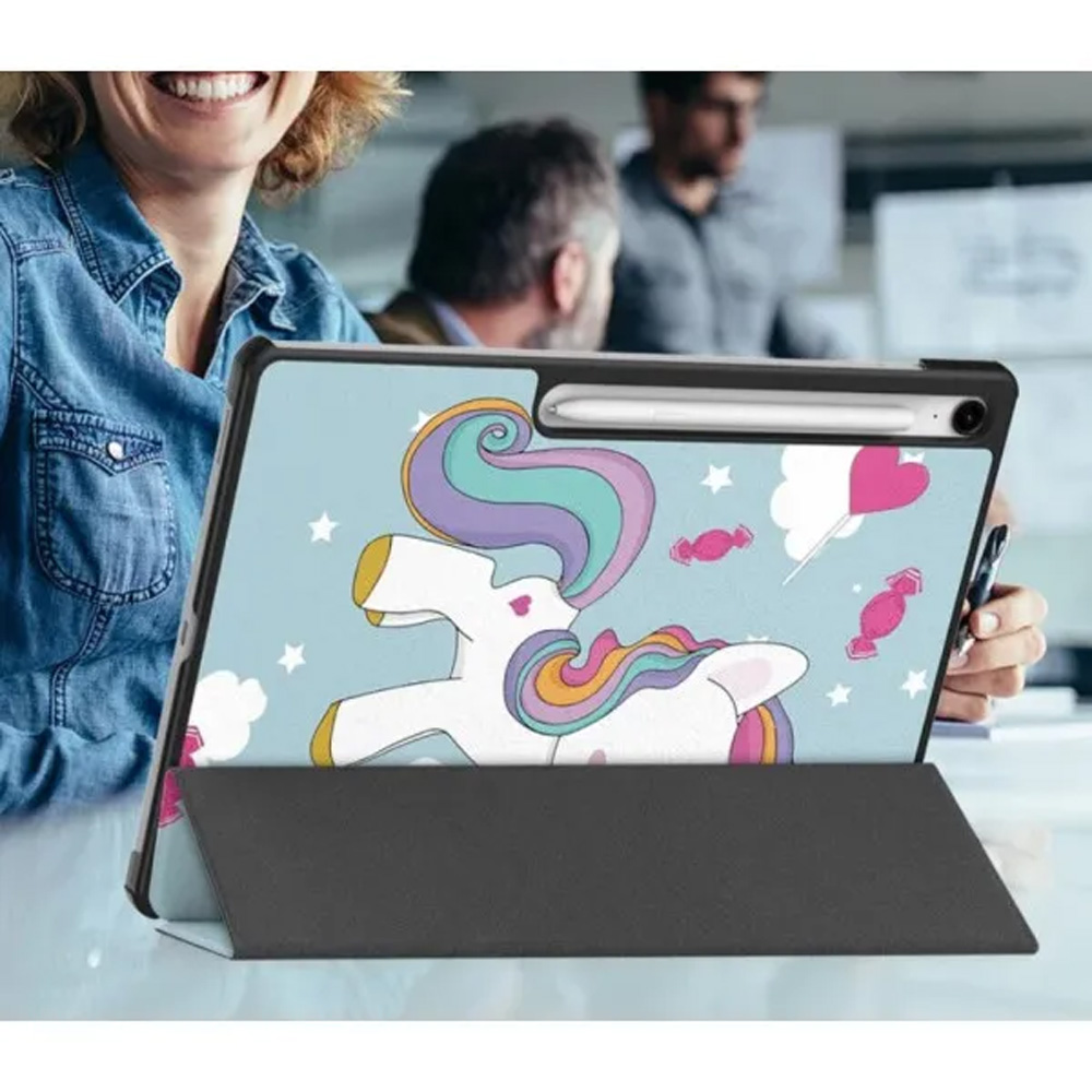 Чехол BECOVER Smart Case для Samsung Galaxy Tab S10 FE Plus Unicorn (713388) Материал полиуретан