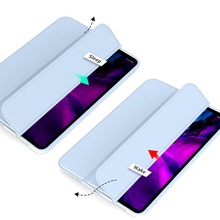 Чехол BECOVER Tri Fold Soft TPU Silicone для Apple iPad Air 13" M2/M3 Light Blue (711741)