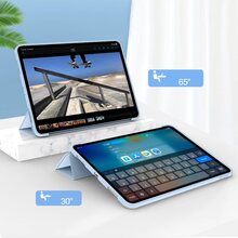 Чехол BECOVER Tri Fold Soft TPU Silicone для Apple iPad Air 13" M2/M3 Light Blue (711741)